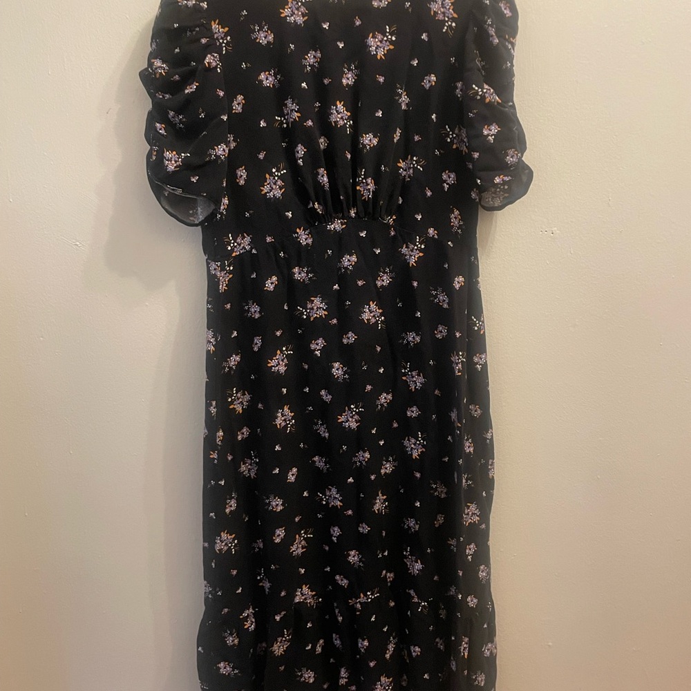 Floral Black dress